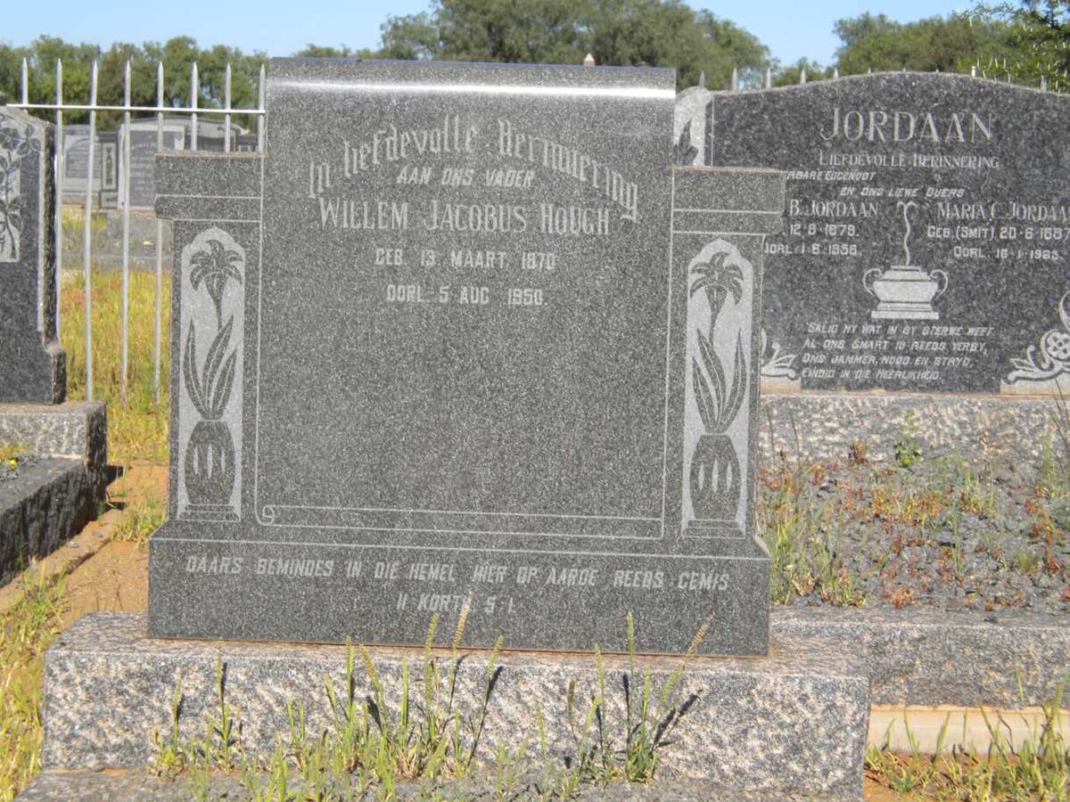 HOUGH Willem Jacobus 1870-1950