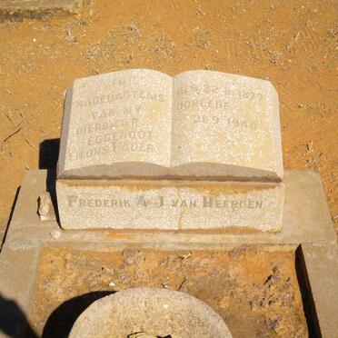 HEERDEN Frederik A.J., van 1877-1940