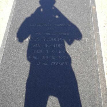 HEERDEN Philippus Rudolph De Wet, van 1903-1975