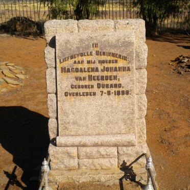 HEERDEN Magdalena Johanna, van nee DURAND -1899