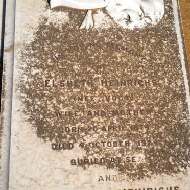 HEINRICHS Elsbeth nee VOGT 1874-1924 :: HEINRICHS Annemarie 1897-1925