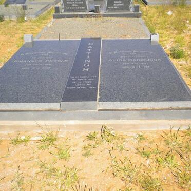 HATTINGH Johannes Petrus 1913-2000 &amp; Alida Barendina HATTINGH 1918-2015