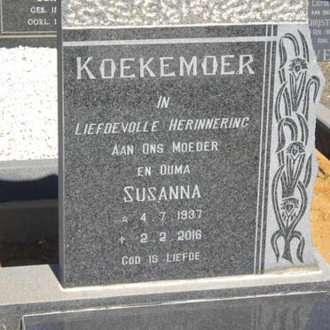 KOEKEMOER Susanna 1937-2016