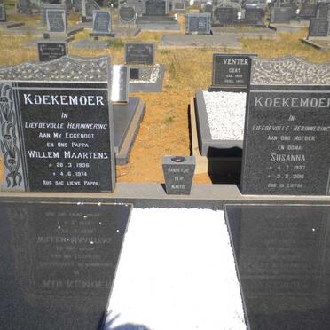 KOEKEMOER Willem Maartens 1936-1974 &amp; Susanna 1937-2016