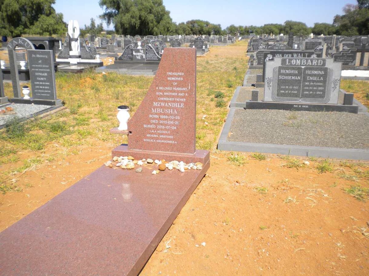 MBUSHA Mzwandile 1986-2015