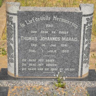 MARAIS Thomas Johannes 1941-1952