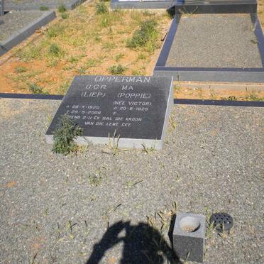 OPPERMAN G.C.R. 1920-2006 &amp; M.A. VICTOR 1925-