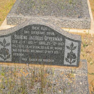 OPPERMAN Barend Jacobus 1921-1957