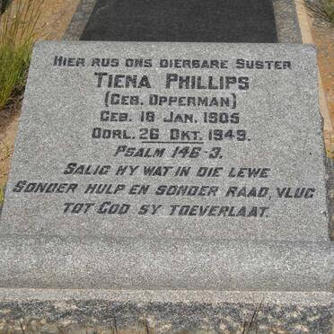PHILLIPS Tiena nee OPPERMAN 1905-1949