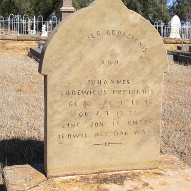 PRETORIUS Johannes Lodewicus 1896-1921