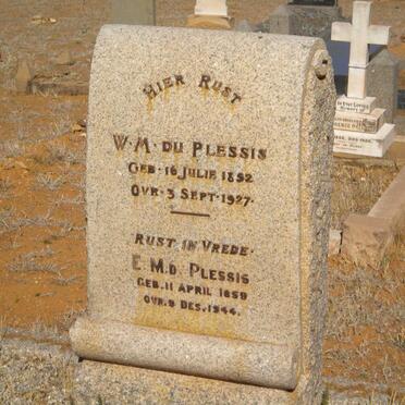 PLESSIS W.M., du 1852-1927 &amp; E.M. 185?-1944