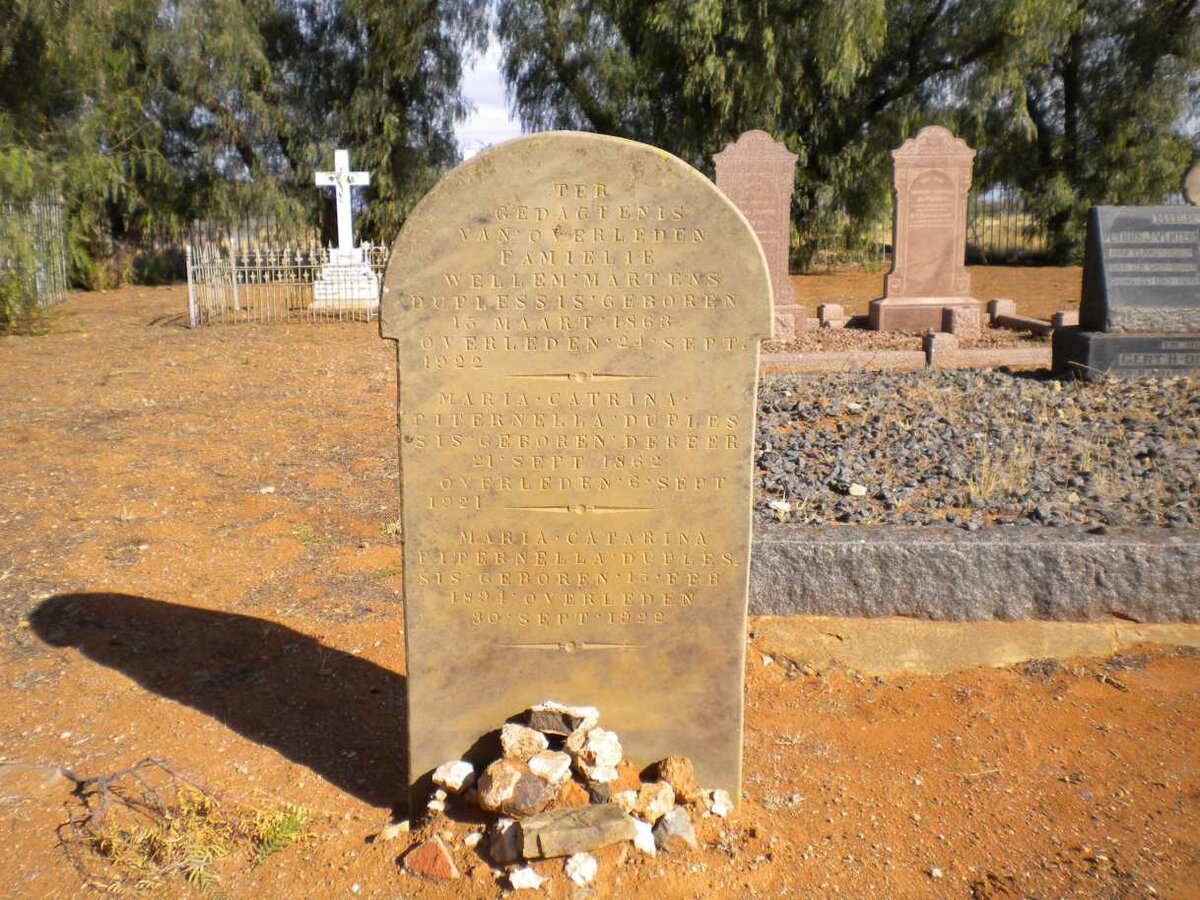 PLESSIS Wellem Martens, du 1863-1922