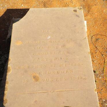 PRETORIUS Yda Maria Magdalena 1835-1912