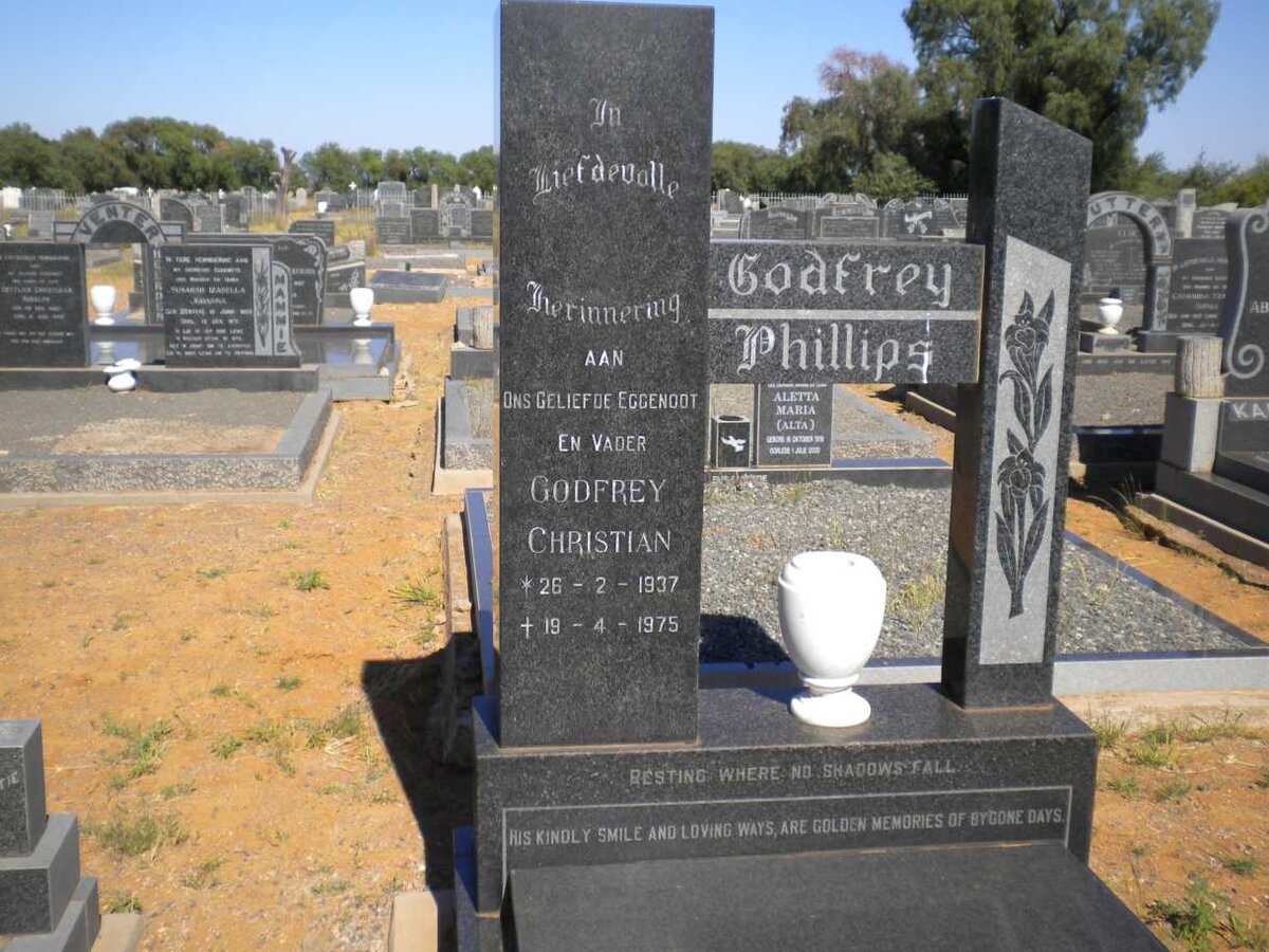 PHILLIPS Godfrey Christian 1937-1975