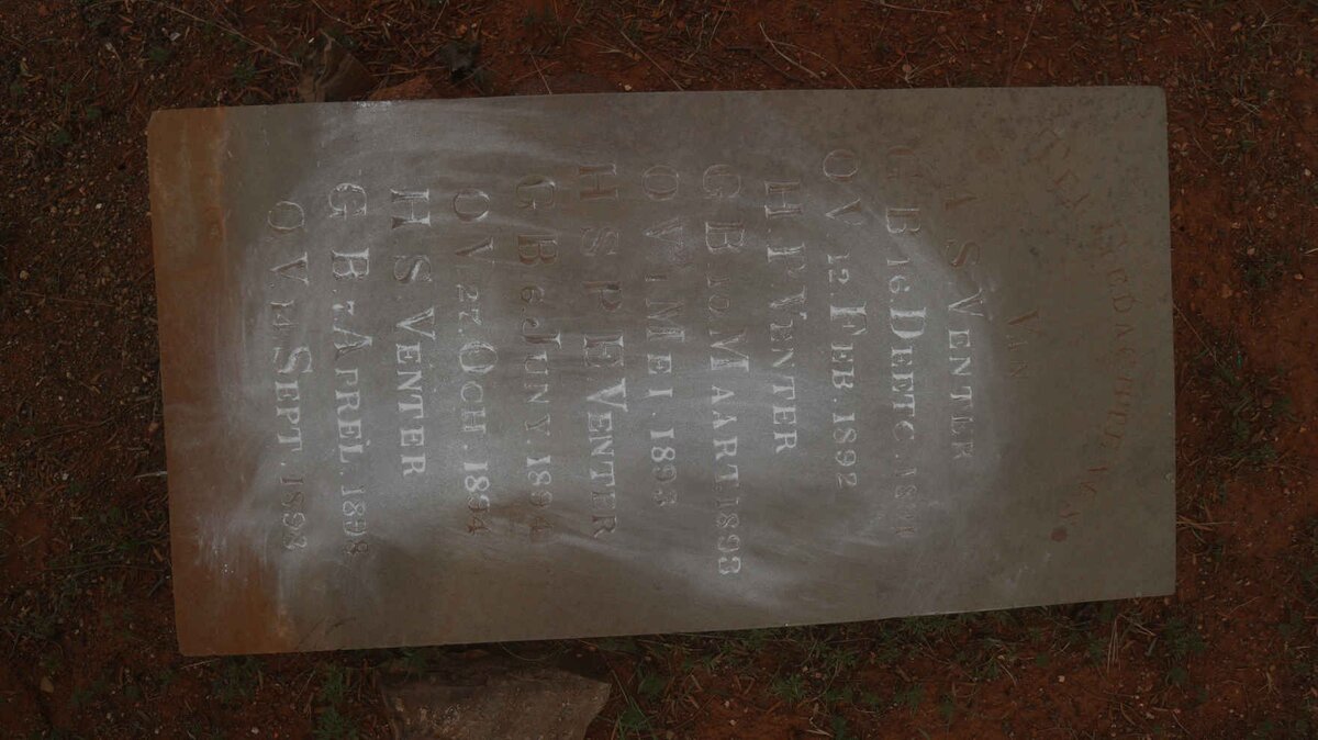 VENTER A.S. 1891-1892 :: VENTER H.P. 1893-1893 :: VENTER H.S.P.E. 1894-1894 :: VENTER H.S. 1898-1898