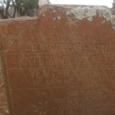 VENTER Katrina Elizabeth 18?4-???8