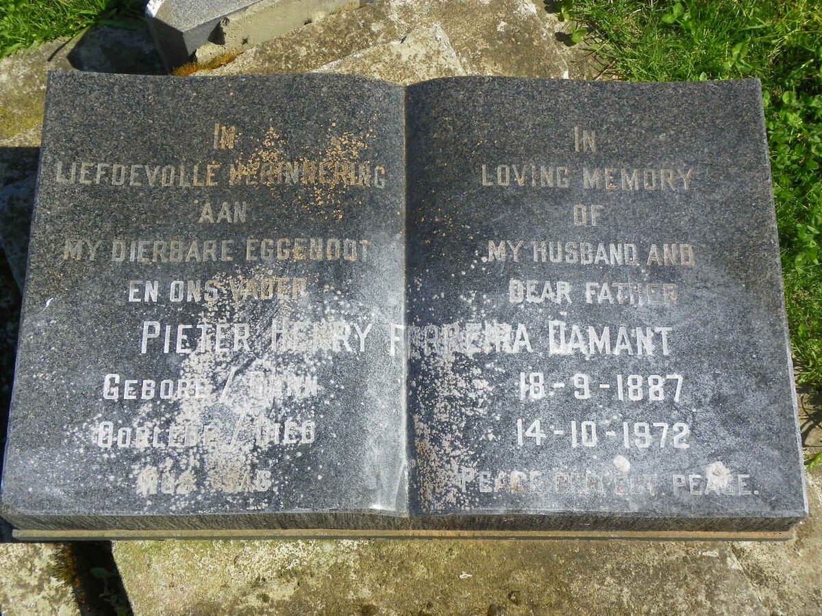 DAMANT Pieter Henry Ferreira 1887-1972
