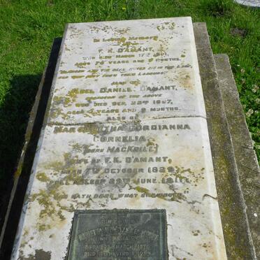 DAMANT F.K. -1901 &amp; Margaretha Gordianna Cornelia MACKRILL 1829-1910 :: DAMANT Abel Daniel -1897