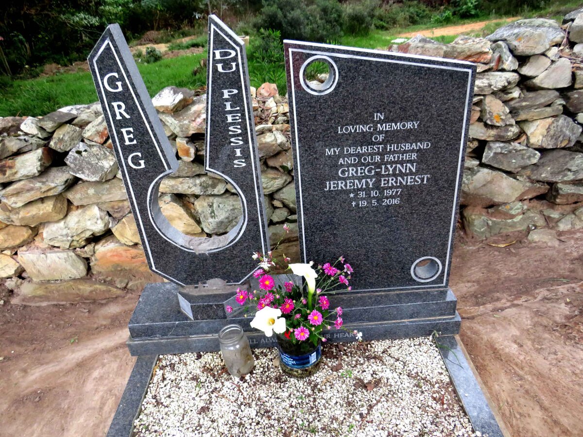 PLESSIS Greg-Lynn Jeremey Ernest, du 1977-2016