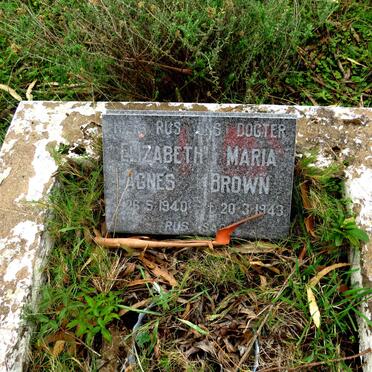 BROWN Elizabeth Maria Agnes 1940-1943