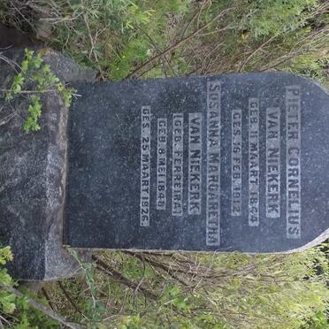 VAN NIEKERK Pieter Cornelius 1844-1912 &amp; Susanna Margaretha FERREIRA 1848-1926