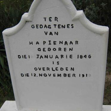 PIENAAR H.A. 1846-191?