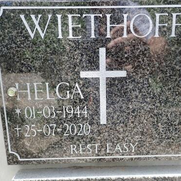 WIETHOFF Helga 1944-2020