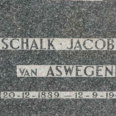 ASWEGEN Schalk Jacobus, van 1889-1944