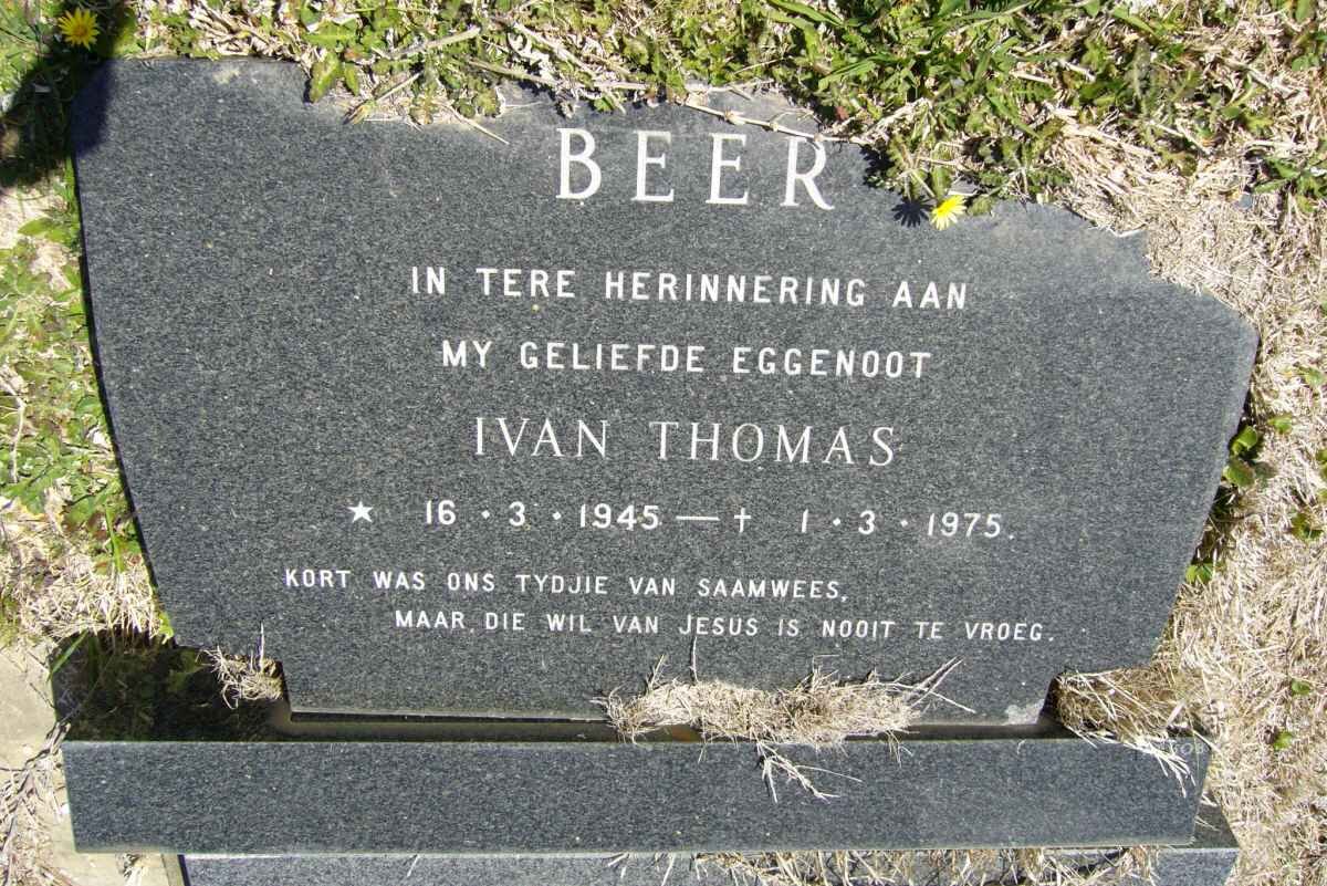 BEER Ivan Thomas 1945-1975