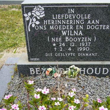 BEZUIDENHOUT Wilna nee BOOYZEN 1937-1990