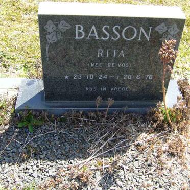 BASSON Rita nee DE VOS 1924-1976