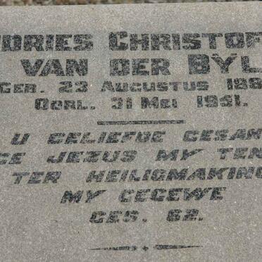 BYL Andries Chrsitoffel, van der 1882-1951