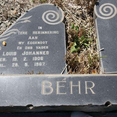 BEHR Louis Johannes 1906-1967