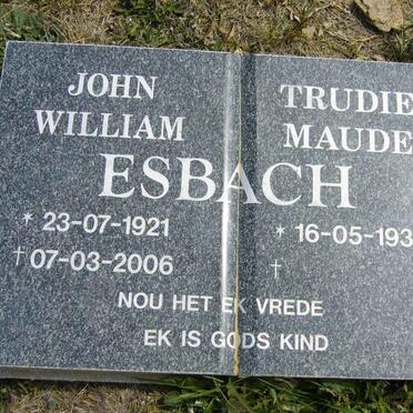 ESBACH John William 1921-2006 &amp; Trudie Maude 1931-