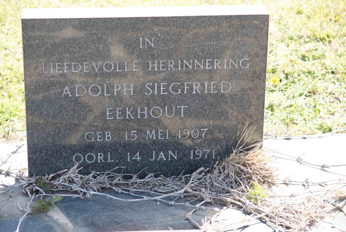 EEKHOUT Adolph Siegfried 1907-1971