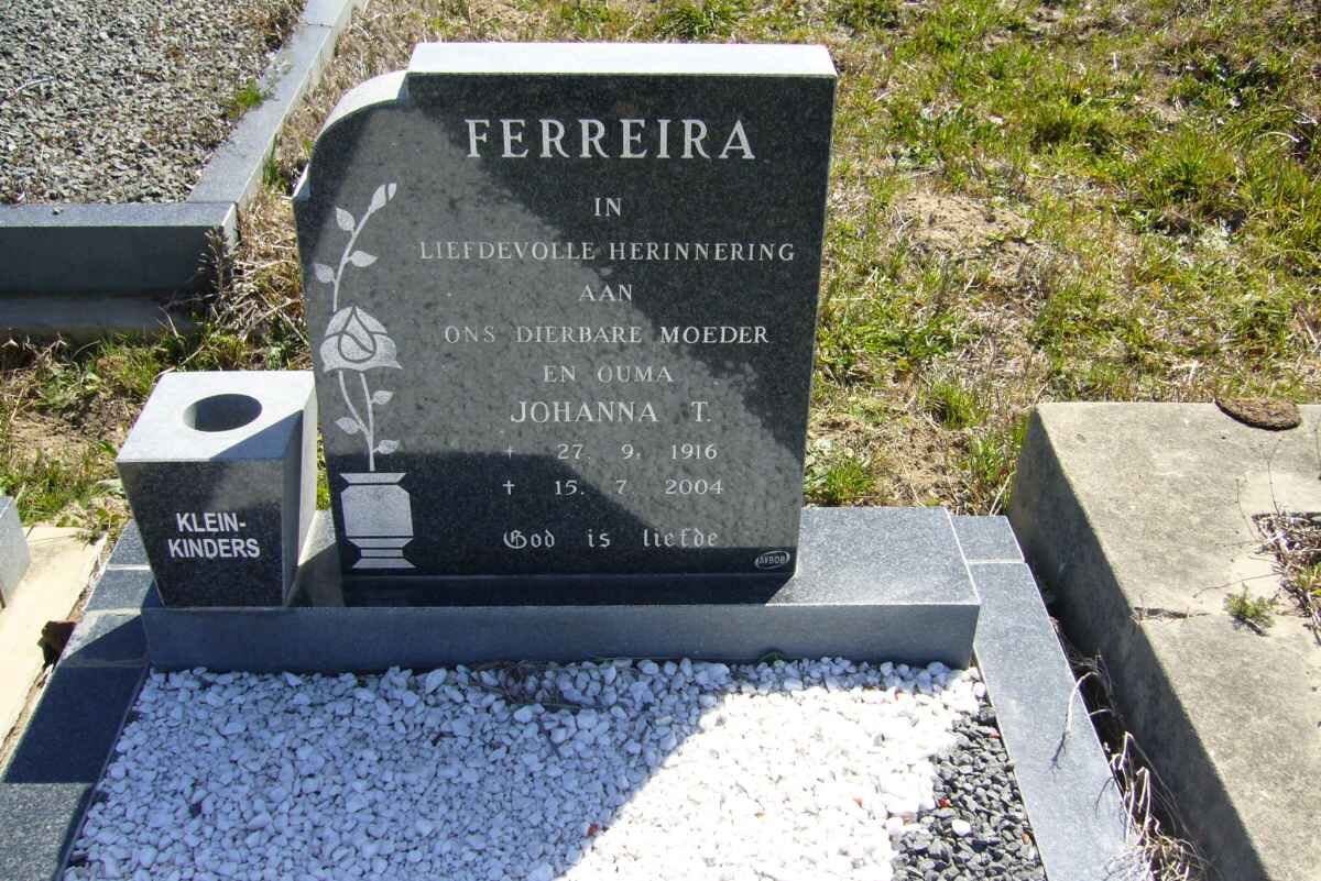 FERREIRA Johanna T. 1916-2004