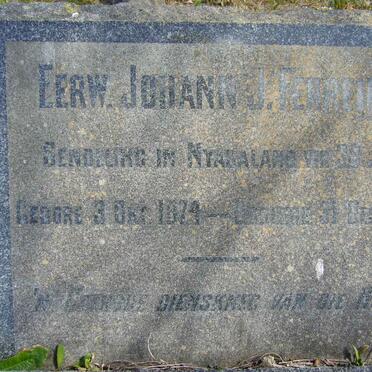 FERREIRA Johannes J. 1874-1940
