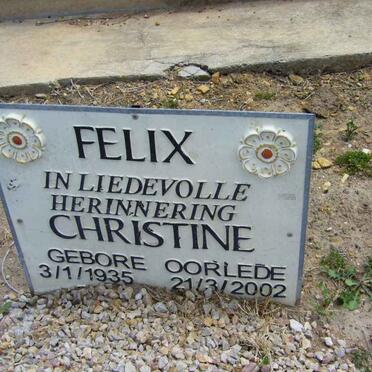 FELIX Christine 1935-2002