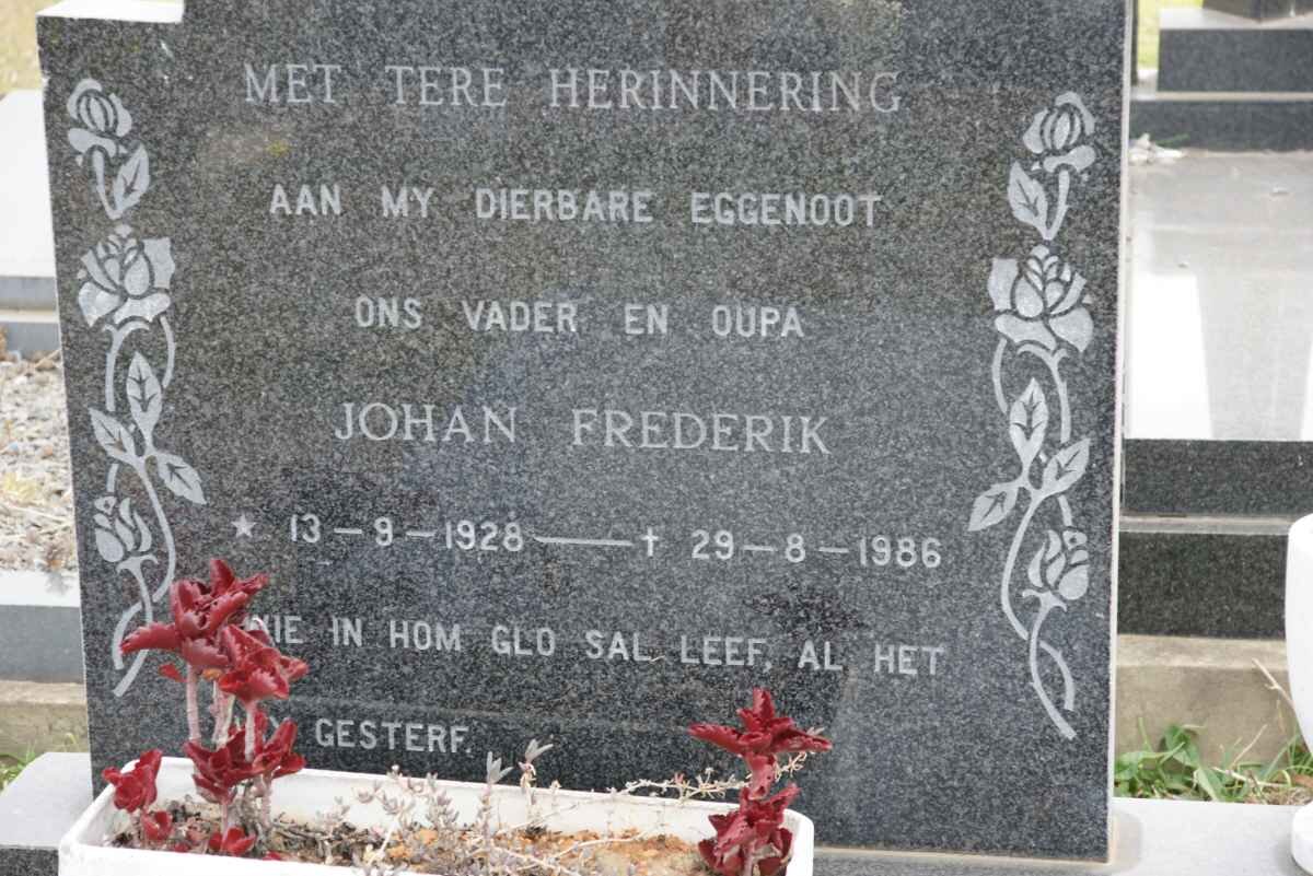 FERREIRA Johan Frederik 1928-1986