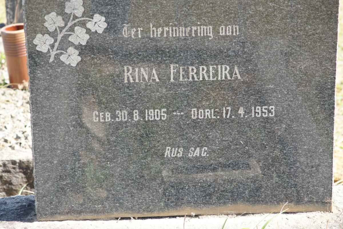 FERREIRA Rina 1905-1953