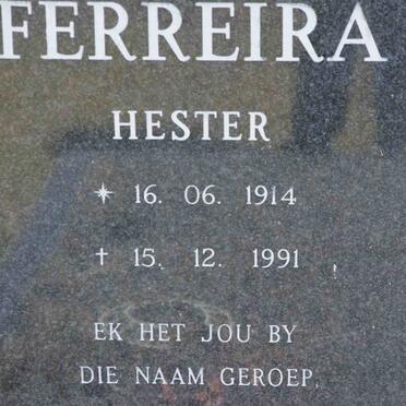FERREIRA Hester 1914-1991