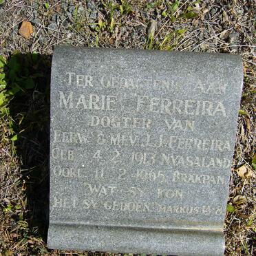 FERREIRA Marie 1913-1965