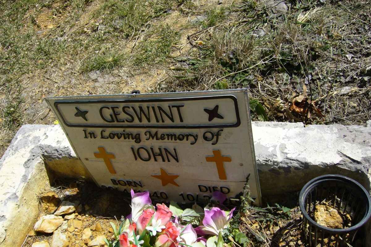 GESWINT John 1940-2007