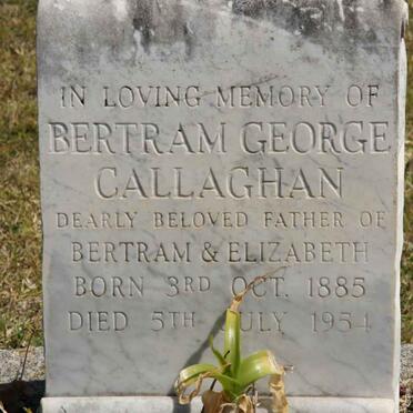 GALLAGHAN Bertram George 1885-1954