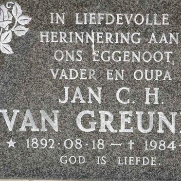 GREUNEN Jan C.H., van 1892-1984