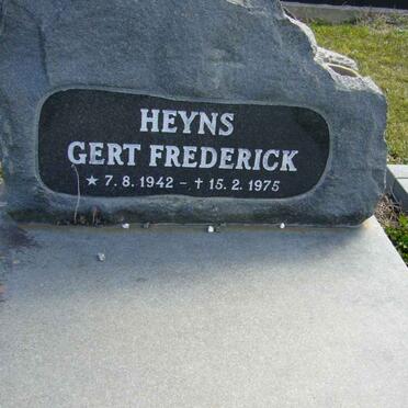 HEYNS Gert Frederick 1942-1975