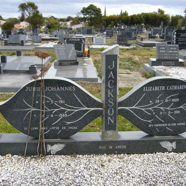 JACKSON Jurie Johannes 1911-1989 &amp; Elizabeth Catharina 1925-2001