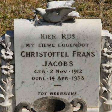 JACOBS Christoffel Frans 1912-1938