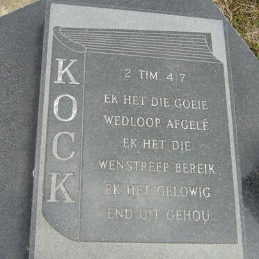KOCK  du Toit 1924-1997