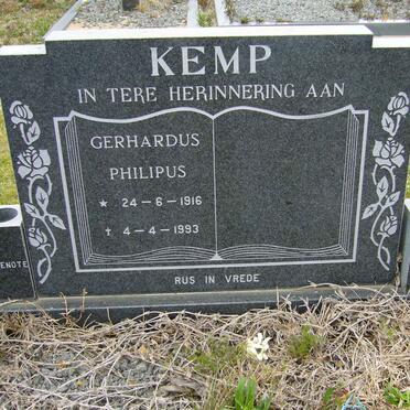 KEMP Gerhardus Philipus 1916-1993